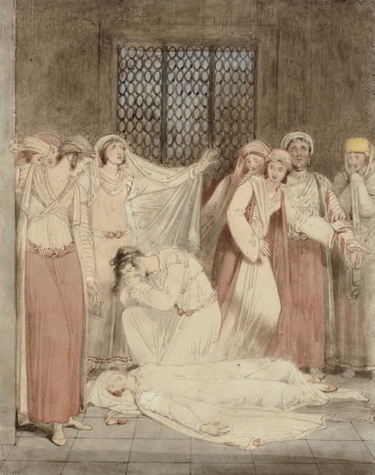 Richard Westall - Scene from Henry Gally Knight’s Phrosyne, a Grecian Tale