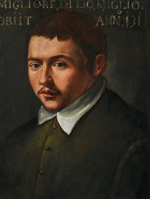Tuscan School - Portrait Of A Young Man
