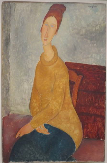Amedeo Modigliani - Jeanne Hébuterne in yellow sweater
