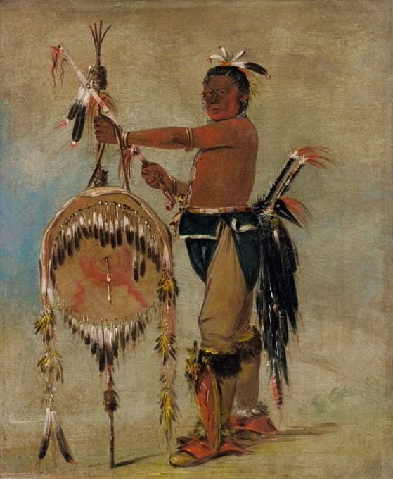 George Catlin - Pash-Ee-Pa-Hó, Little Stabbing Chief, a Venerable Sauk Chief