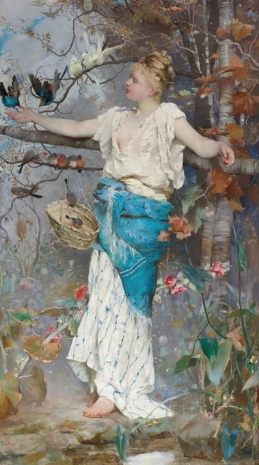 Émile-Auguste Pinchart - Autumn Fantasy