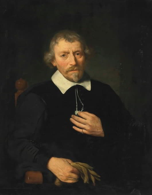 艺术家父亲简·皮特尔茨·范·登·埃克霍特的肖像（1584-1652）