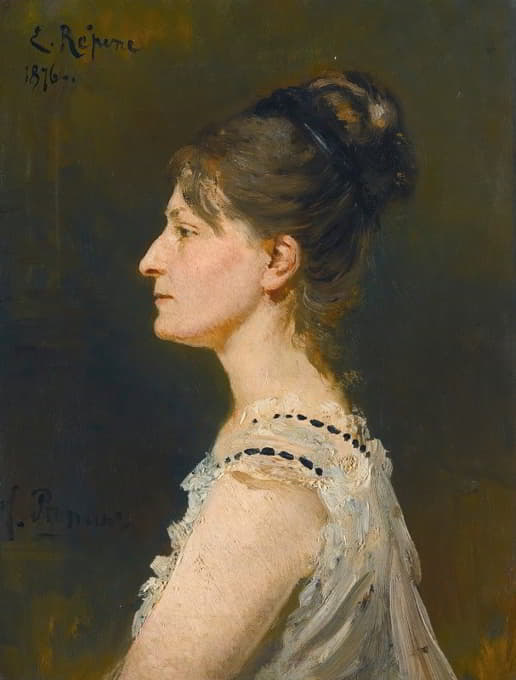 Ilya Efimovich Repin - Portrait Of A Lady Said To Be Maria Grigorievna Ge (1854-1932)