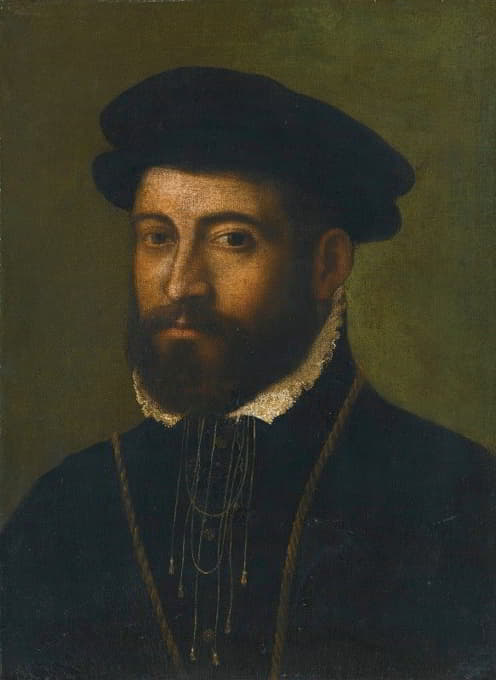 Circle of Nicolò dell' Abate - Portrait Of A Bearded Man