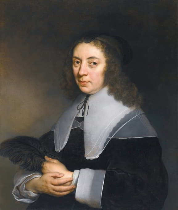 约瑟夫·科曼斯之妻、阿尔布拉塞尔丹的多萝西·柏克肖像（1593-1684）