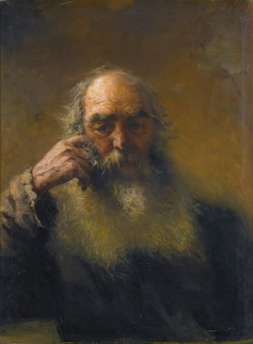 Grigory Grigorievich Myasoedov - Portrait Of A Man