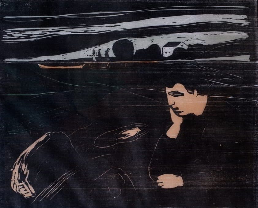 Edvard Munch - Evening (Melancholy III)
