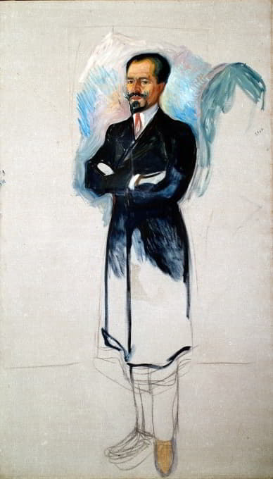 Edvard Munch - Portrait of Ernest Thiel (Study)