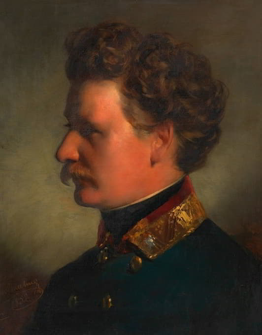 Joseph Georg Amerling担任少校（艺术家的兄弟）