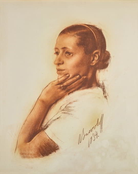 Alexander Evgenievich Yakovlev - Portrait of Irene Andreeva