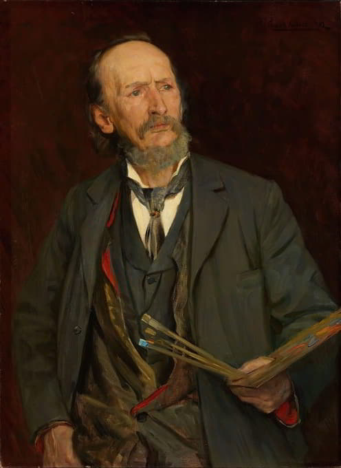 画家阿马尔德斯·尼尔森的肖像