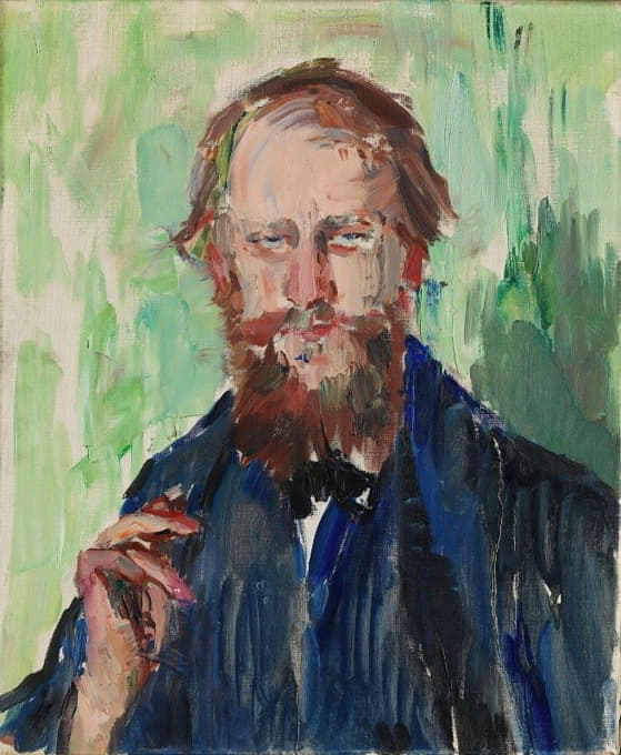 丹麦艺术品经销商M.格罗塞尔的肖像