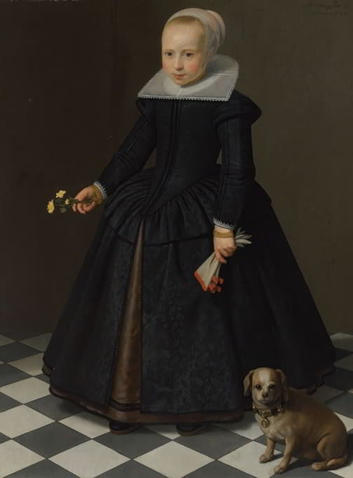Dirck Dircksz. van Santvoort - Portrait of a girl