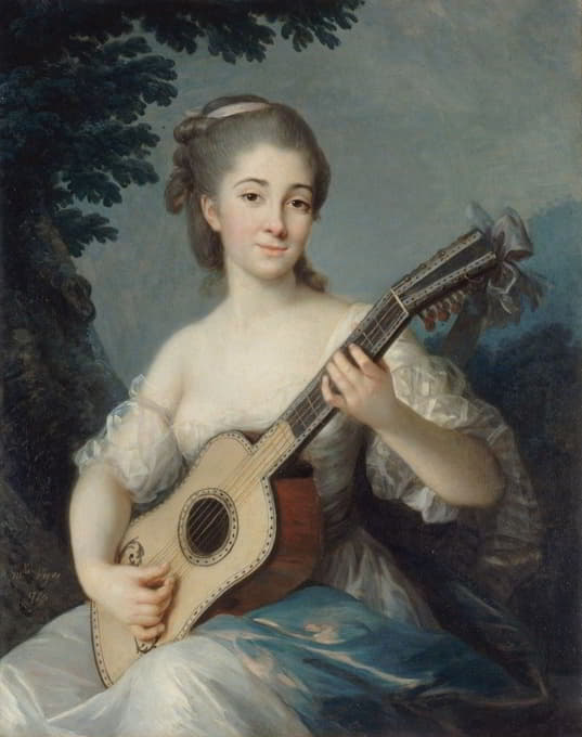 Elisabeth Louise Vigée Le Brun - Portrait de Marie-Louise-Adélaïde-Jacquette de Robien, vicomtesse de Mirabeau
