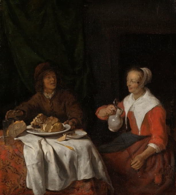Gabriel Metsu - Man and Woman at a Meal