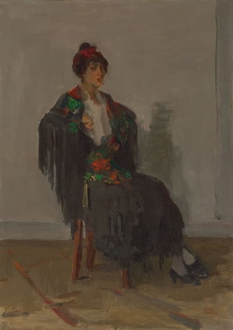 Isaac Israëls - Seated lady in a Spanish dress