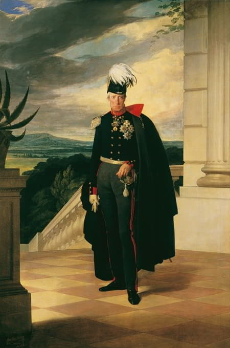 穿着普鲁士制服的奥地利弗朗茨一世皇帝