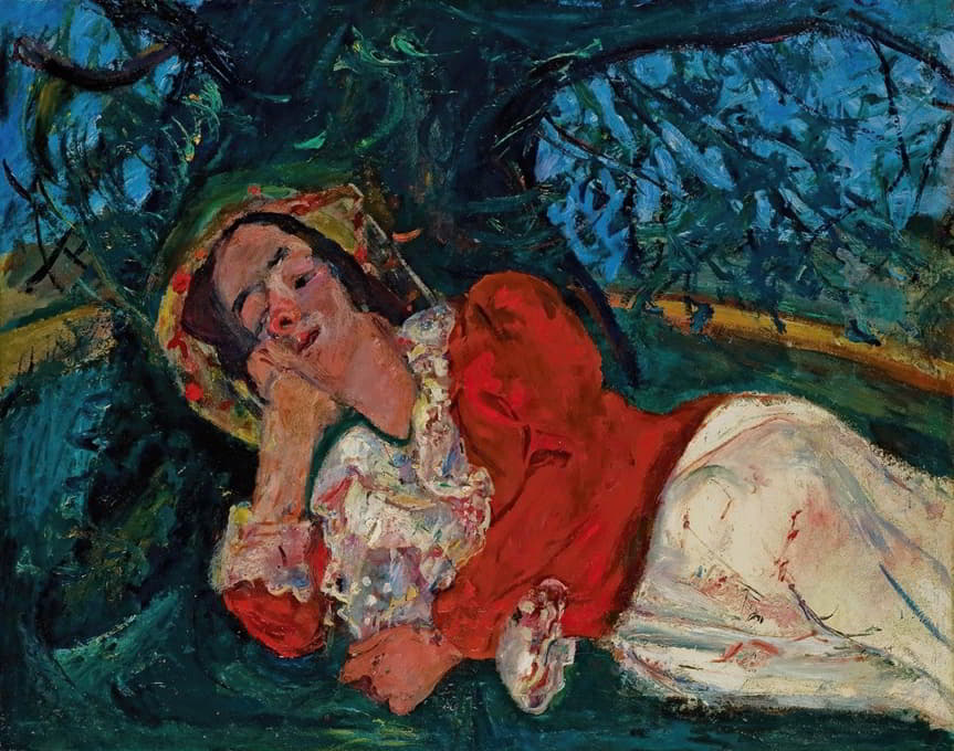 午睡（女人躺在树下）