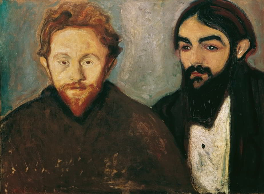 Edvard Munch - Der Maler Paul Herrmann und der Arzt Paul Contard
