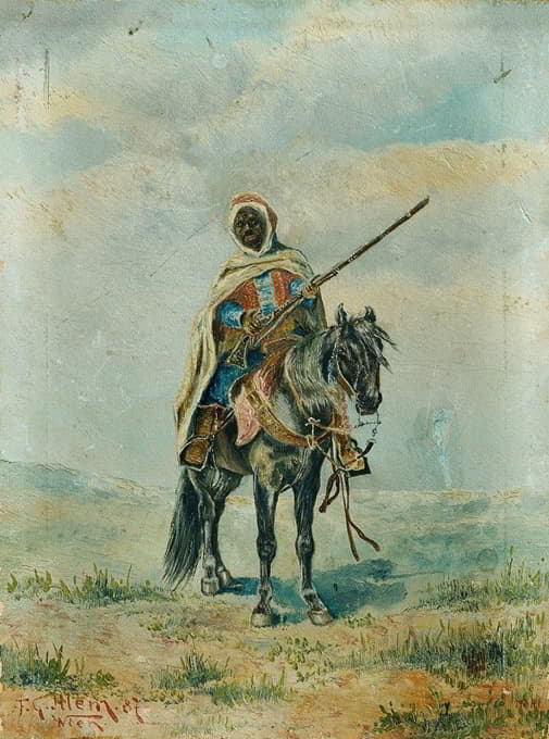 Franz Josef Georg Illem - Beduine zu Pferd