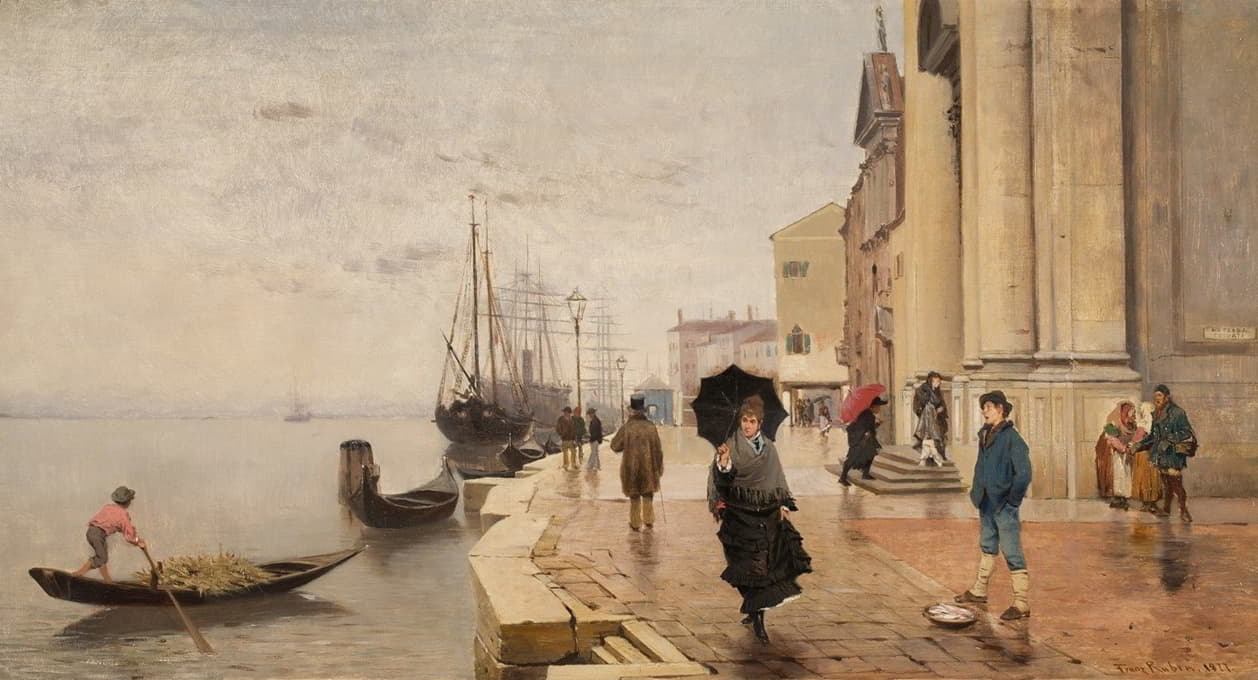 Franz Leo Ruben - Motiv aus Venedig
