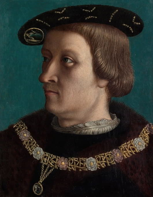 Anonymous - Portrait of a Man Wearing the Order of the Annunziata of Savoy