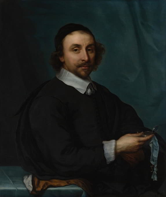 Cornelis Jonson van Ceulen the Younger - Portrait of a Man with a Watch