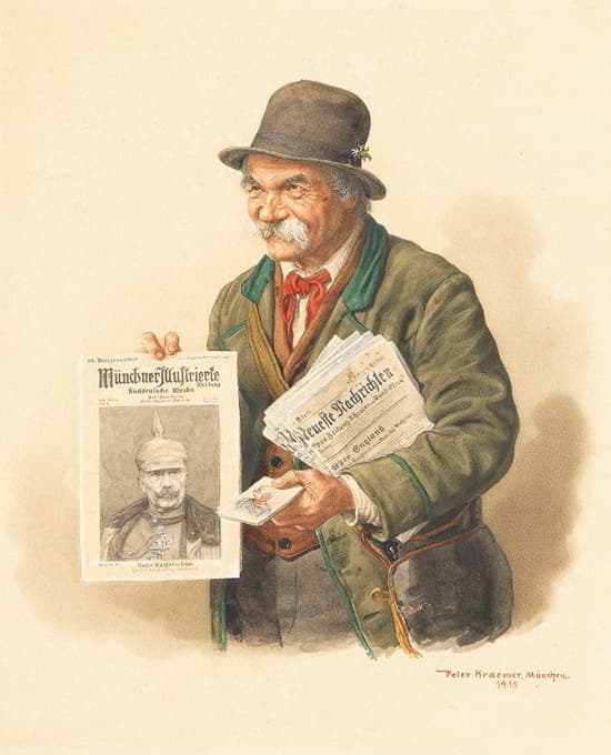 Peter Kraemer The Younger - Münchner Zeitungsverkäufer