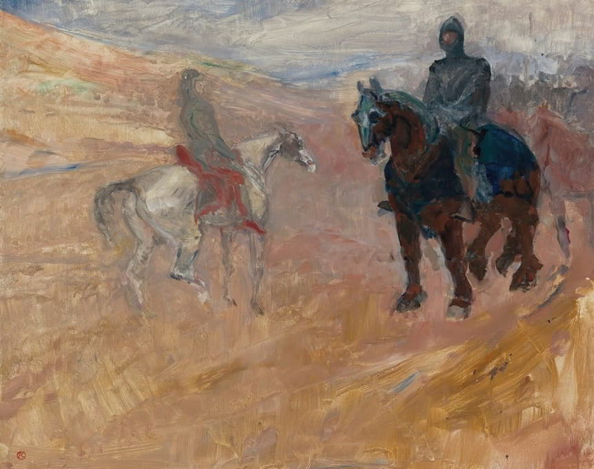 Henri de Toulouse-Lautrec - Deux Chevaliers En Armure