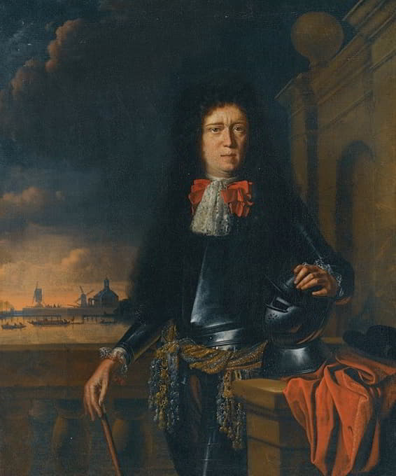 Follower of Ludolf Backhuysen - A Portrait of Jan Van Broeckhuizen (1649-1707)