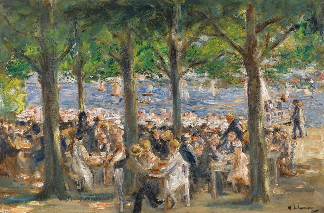 Max Liebermann - Gartenlokal An Der Havel Unter Bäumen (Beer Garden Near The Havel Under Trees)