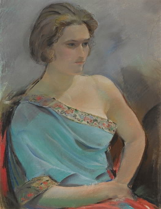 Sergei Vasil'evich Chekhonin - Portrait of the artist’s wife
