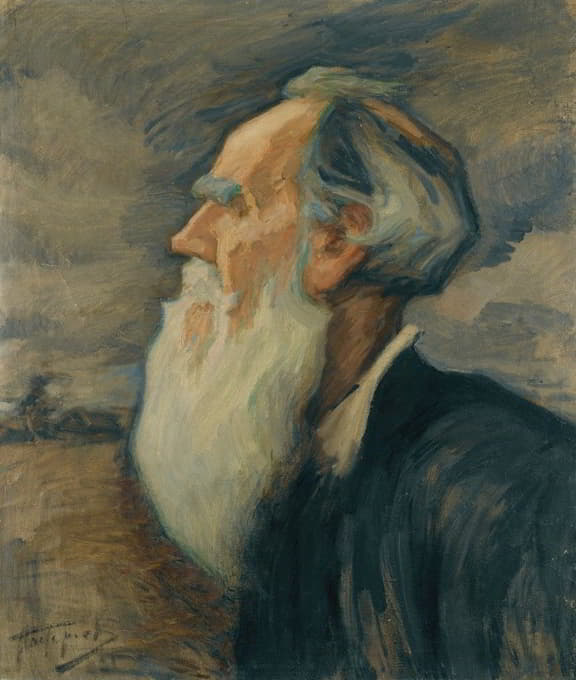 Leonid Pasternak - Portrait Of Leo Tolstoy