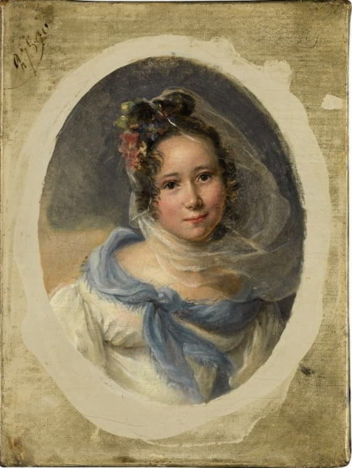Jean-Baptiste Isabey - Portrait of a lady