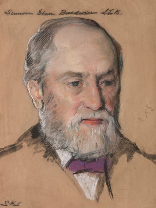 Simeon Eben Baldwin B.A.1861年，法学教授1872-1912年CT州长