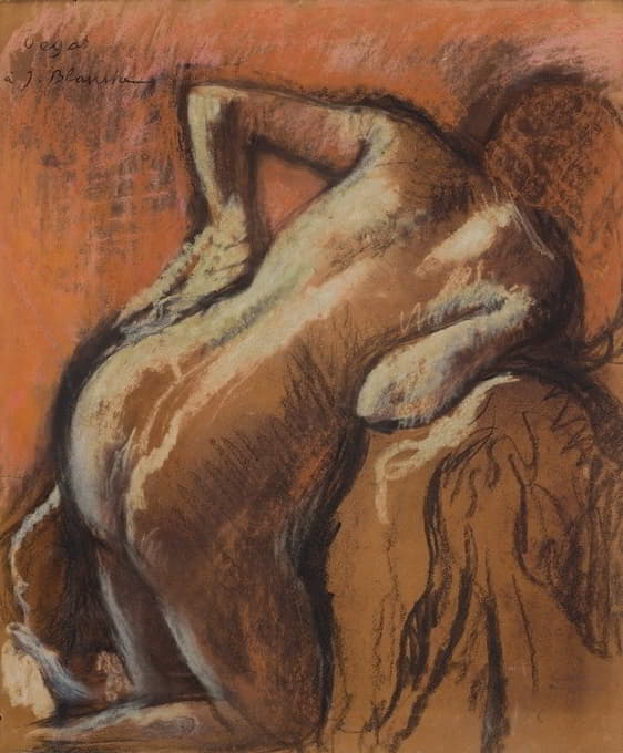 Edgar Degas - Après le bain, femme s’essuyant