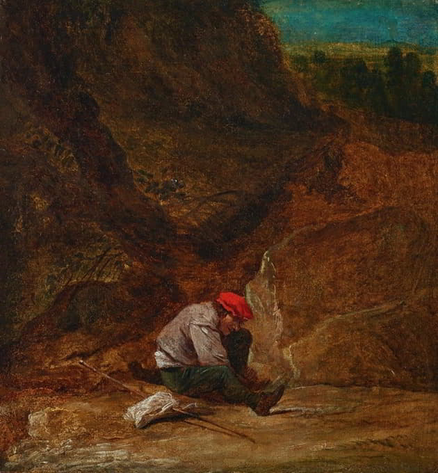 Studio Of David Teniers II - A resting traveler