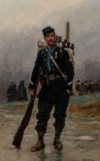 Jean-Baptiste Édouard Detaille - A French infantryman from the Franco-Prussian War