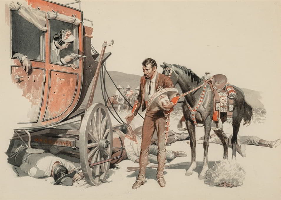 William Henry Dethlef Koerner - Stagecoach Hold Up