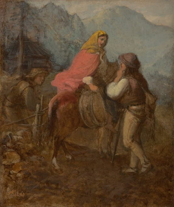 Aleksander Kotsis - A Highlander Woman on Horseback