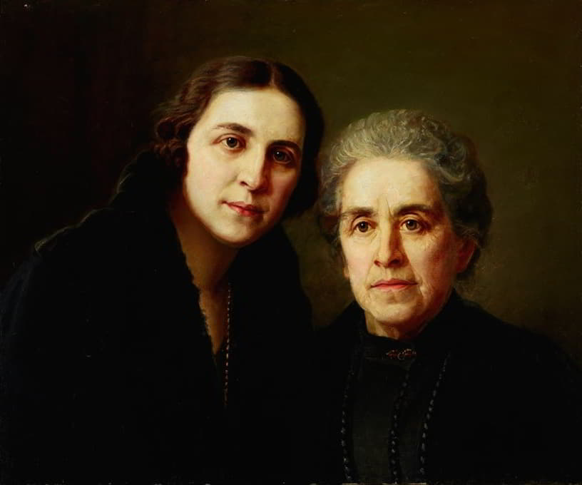 Biesiekierska夫人和女儿的肖像