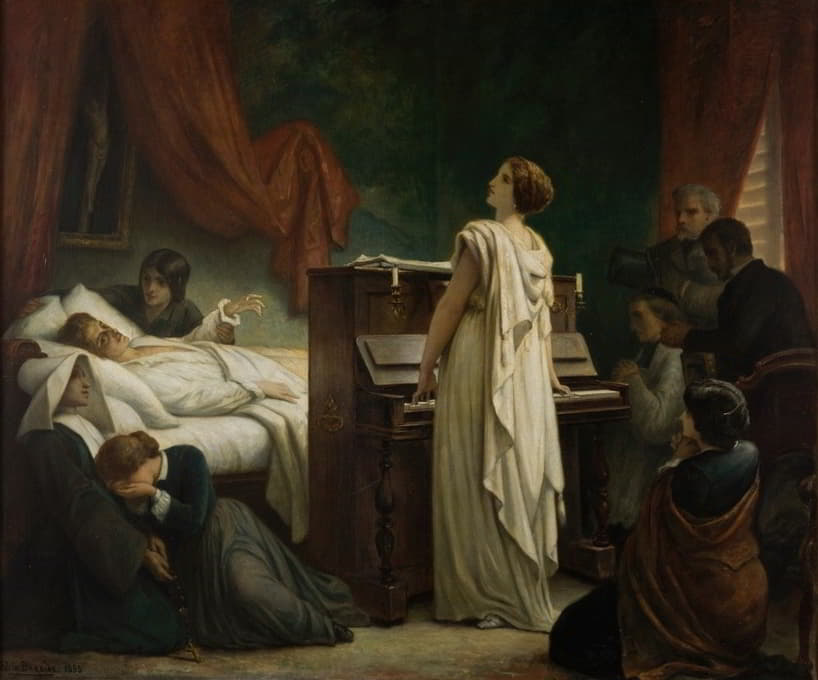 Félix-Joseph Barrias - Death of Chopin