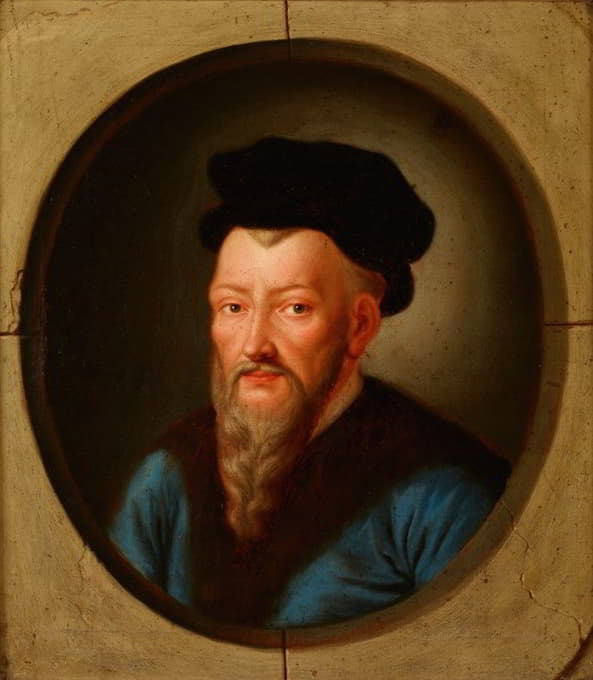 Friedrich Kloss - Portrait of Jan Herburt (ca. 1524–1577), Castellan of Sanok, Starost of Przemyśl, Secretary of King Sigismund Augustus
