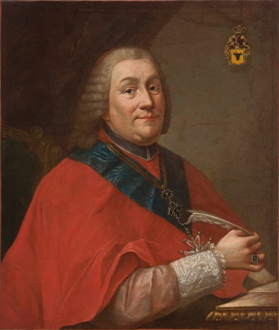 Marcello Bacciarelli - Portrait of Władysław Łubieński (1703–1767), Archbishop of Gniezno and the Primate of Poland