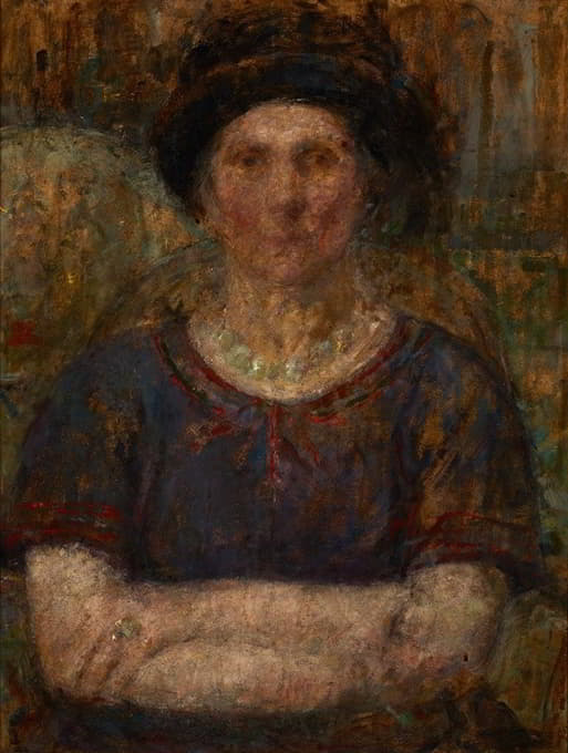 Olga Boznanska - Portrait of Mrs Bankiewicz