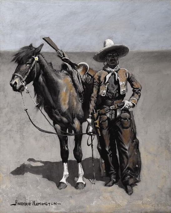 Frederic Remington - A Mexican Buccaro – In Texas