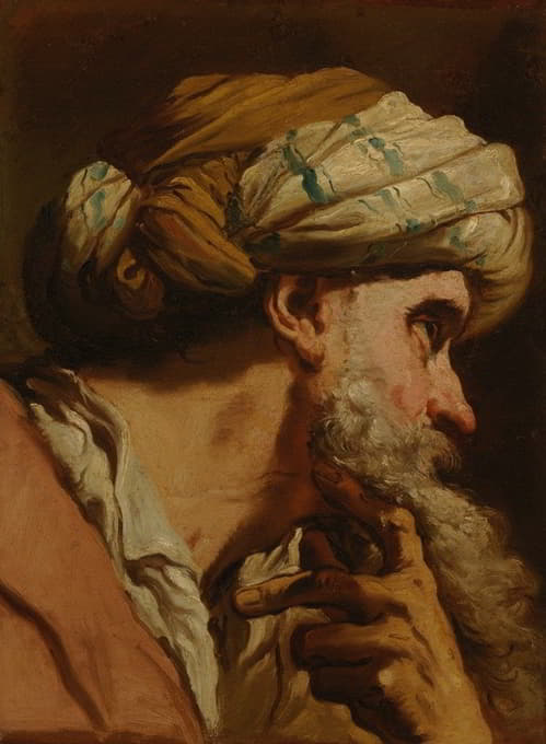Gaetano Gandolfi - Head of a Man in Oriental Costume