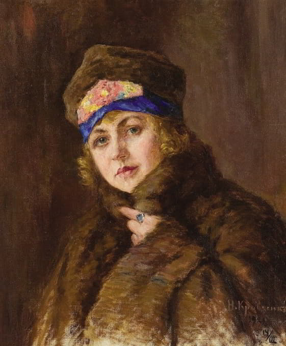 Nikolai Ivanovich Kravchenko - Portrait of a Woman