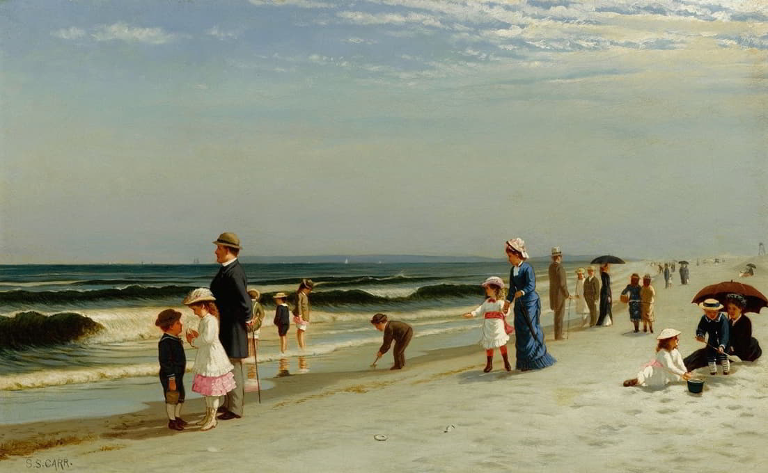 Samuel S. Carr - On the Beach at Coney Island