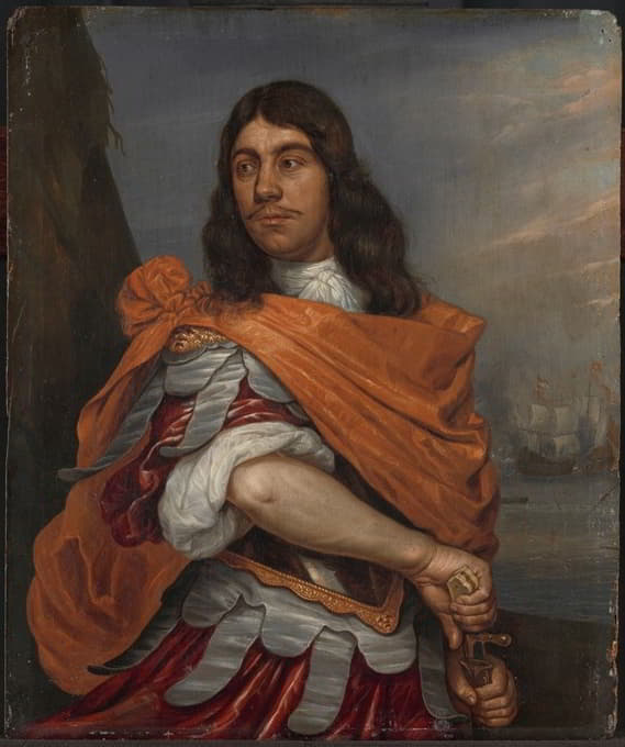身着罗马服装的海军中将科内利斯·特罗普的肖像